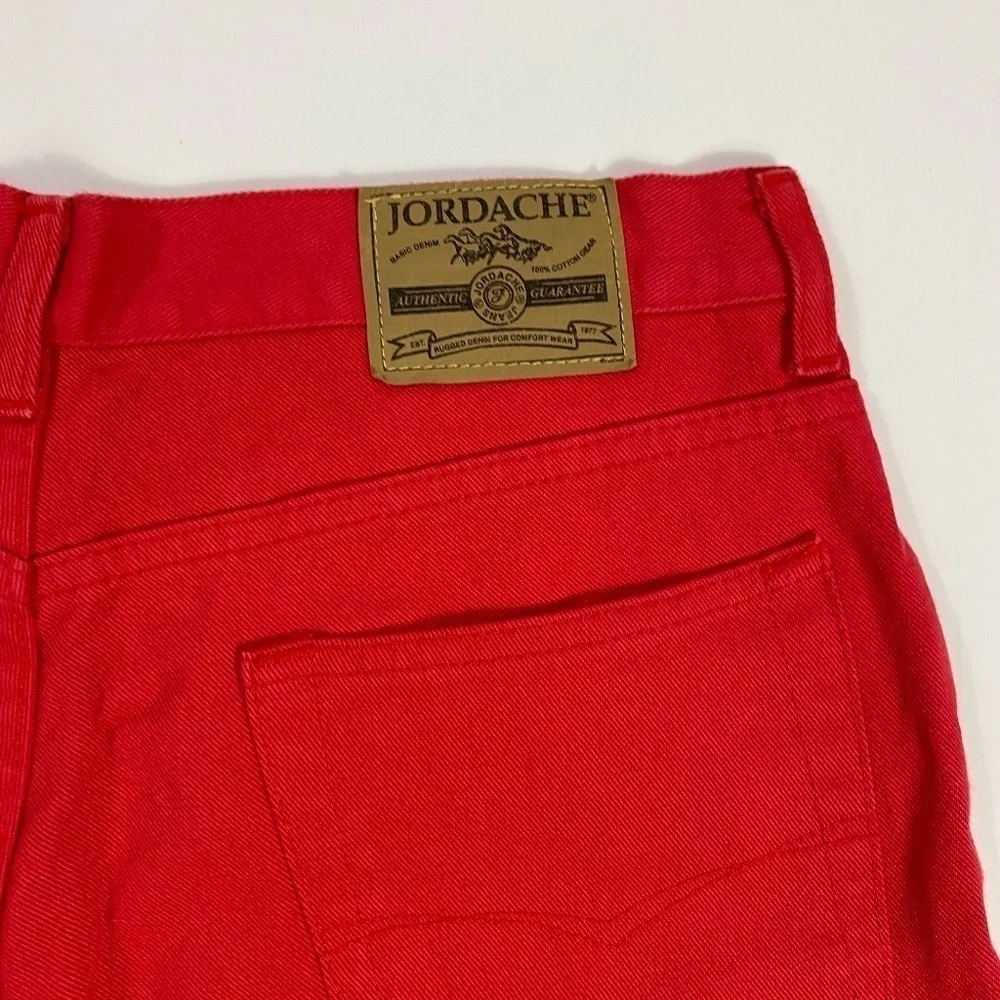Jordache Vintage Red High Waisted Shorts NWT NEW SZ 15/16